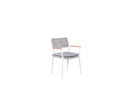 OWN Living dining stoel Moleto wit - afbeelding 1