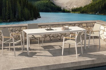 4 Seasons Outdoor stapelbare dining stoel Cortina - afbeelding 3