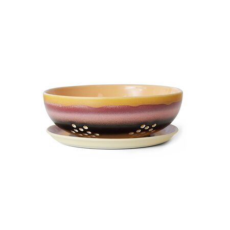 HKliving 70s ceramics berry bowl sunset - afbeelding 1