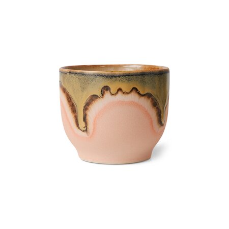 HKliving 70s ceramics café cup blossom - afbeelding 1