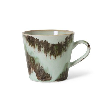 Hkliving 70s ceramics: cappuccino mug, tide - afbeelding 1