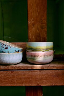 Hkliving 70s ceramics: dessert bowl, petal - afbeelding 3
