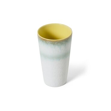 Hkliving 70s ceramics: latte mug, petal - afbeelding 2