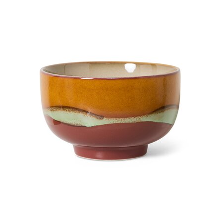 HKliving 70s ceramics noodle bowl clay - afbeelding 1