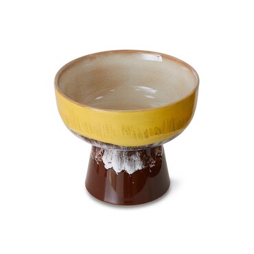 HKliving 70s ceramics tapas bowl on base L creek - afbeelding 2