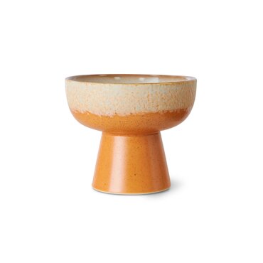 HKliving 70s ceramics tapas bowl on base S dunes - afbeelding 1