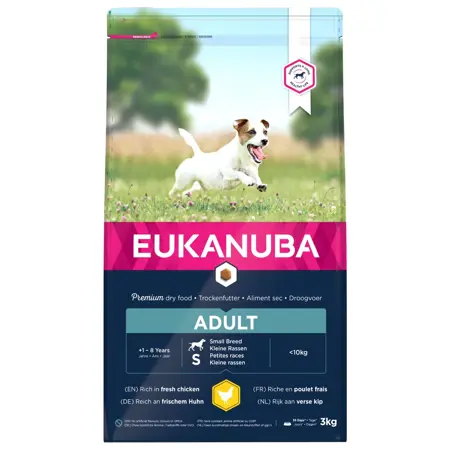Eukanuba active adult small kip hondenvoer