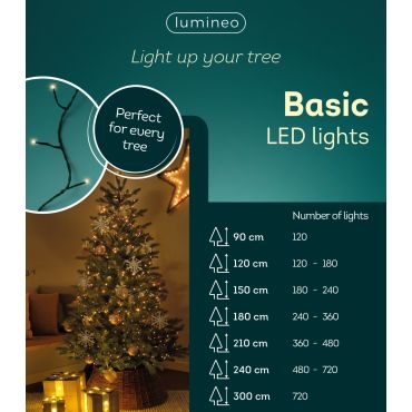 Basic verlichting 120 LED warm wit - afbeelding 3