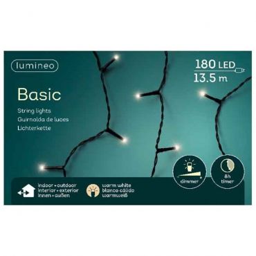 Basic verlichting 180 LED warm wit - afbeelding 1
