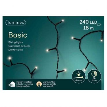 Basic verlichting 240 LED warm wit - afbeelding 3