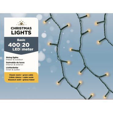 Basic verlichting 400 LED klassiek warm