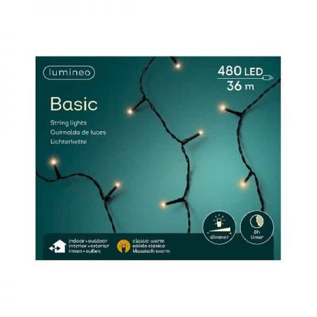 Basic verlichting 480 LED klassiek warm - afbeelding 1