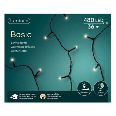 Basic verlichting 480 LED warm wit - afbeelding 3