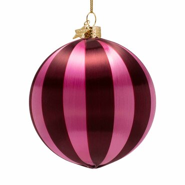 Vondels kersthanger gestreept roze