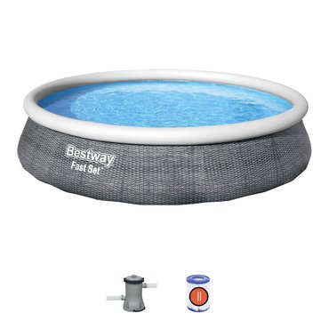 Bestway zwembad fast set rond rotan - afbeelding 2