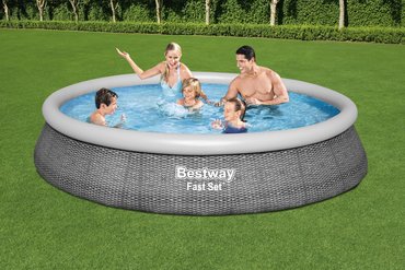 Bestway zwembad fast set rond rotan - afbeelding 3