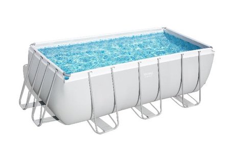 Bestway zwembad power steel set rechthoek - afbeelding 1