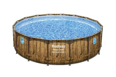 Bestway zwembad power steel set rond rotan swim vista - afbeelding 2
