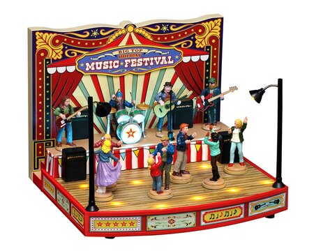 Lemax kersthuisje 'Big Top Holiday Music Festival'