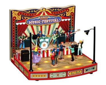 Lemax kersthuisje 'Big Top Holiday Music Festival'
