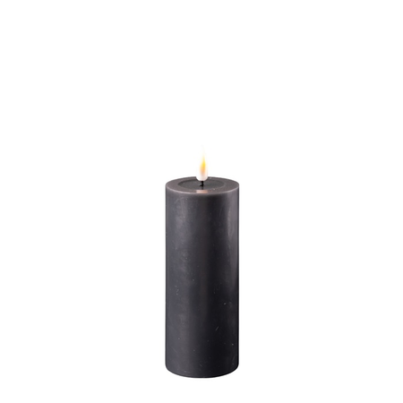 LED kaars Real Flame zwart ↕12,5 cm