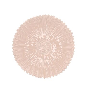 Bloemenbordje daisy peach Ø24 cm