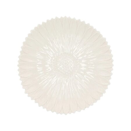 Bloemenbordje daisy wit Ø17 cm