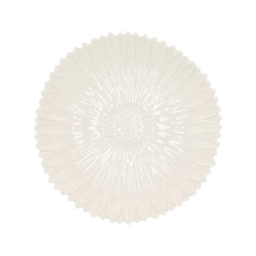 Bloemenbordje daisy wit Ø17 cm