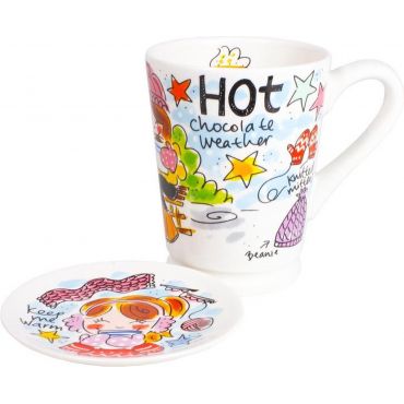 Blond Amsterdam Beker XL Set Hot Chocolate (blauw) - afbeelding 1