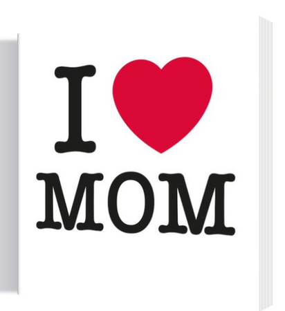 Boekje "I love mom" - afbeelding 1