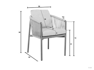 Apple Bee dining tuinstoel Bora Bora - afbeelding 3