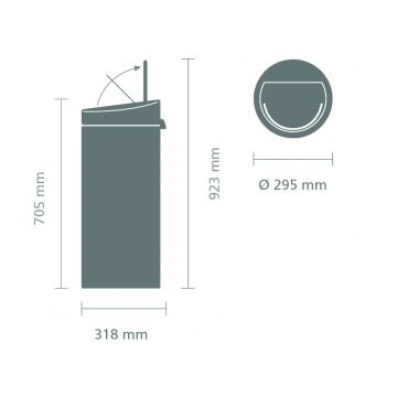 Brabantia Touch Bin New afvalemmer 30 liter - afbeelding 4