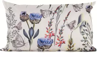 Buitenkussen bloemen en vlinders