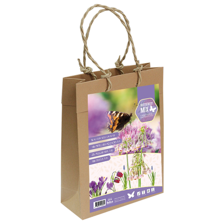 Tasje met bloembollen vlinder mix