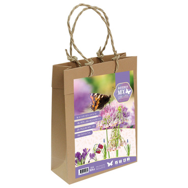 Tasje met bloembollen vlinder mix