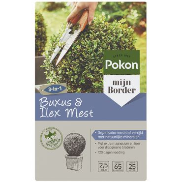 Pokon buxus en ilex mest 2,5 kg - afbeelding 1