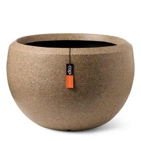 Capi vaas bol arc graniet 132x90 cm
