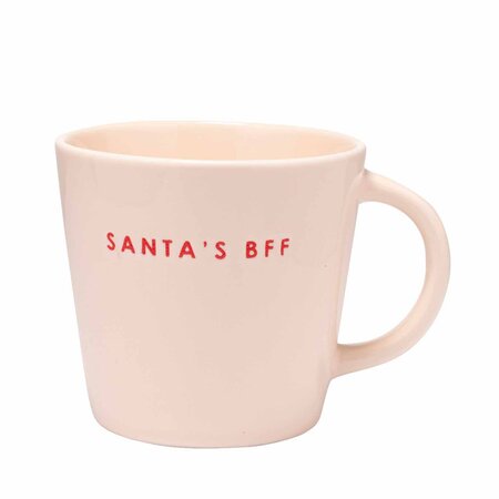Vondels cappuccino kopje "santa's bff"