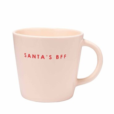 Vondels cappuccino kopje "santa's bff"