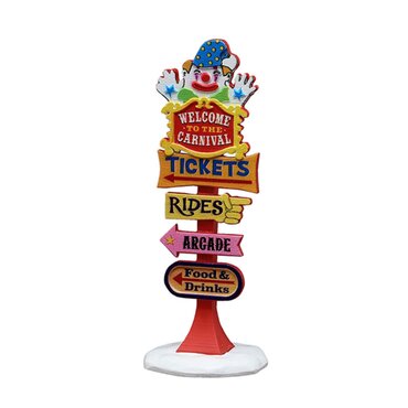 Lemax carnival welcome sign
