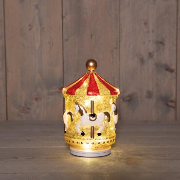 Anna's Collection Draaiende Glazen Carousel