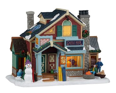 Lemax kersthuisje 'Castle Rock Ski Outfitters'
