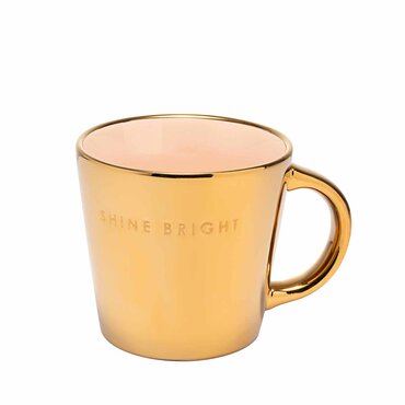 Vondels cappuccino kopje goud "shine bright" - afbeelding 1