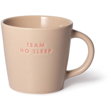 Vondels cappuccinokop Team no sleep beige