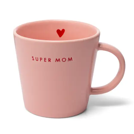 Vondels theekop Super Mom lichtroze