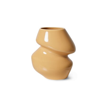 HKliving Ceramic vase organic cappuccino S - afbeelding 1