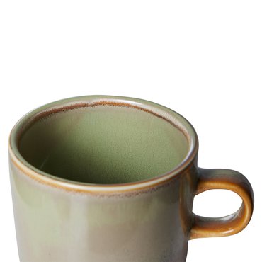 Hkliving Chef ceramics: cup and saucer moss green - afbeelding 3