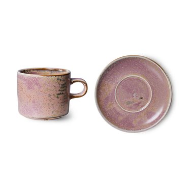 Hkliving Chef ceramics: cup and saucer rustic pink - afbeelding 2