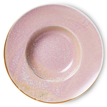 Hkliving Chef ceramics: pasta plate rustic pink - afbeelding 1