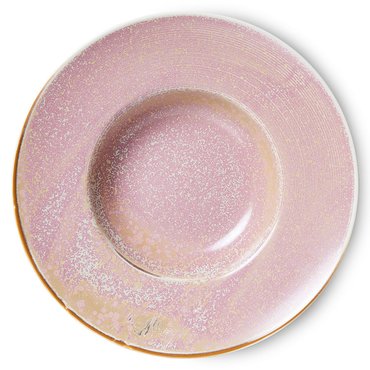 Hkliving Chef ceramics: pasta plate rustic pink - afbeelding 1